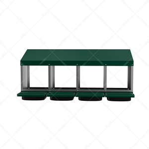 Nichoir à poulets à 4 couches avec bandes métalliques inclinées Équipement essentiel pour la construction de nids - Product Image 6