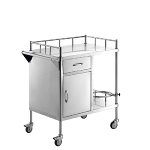 Chariot <span class=keywords><strong>de</strong></span> <span class=keywords><strong>soins</strong></span> multifonctionnel <span class=keywords><strong>de</strong></span> luxe HC-M032 pour hôpital, chariot médical pour <span class=keywords><strong>soins</strong></span> des plaies, chariot en acier inoxydable - Product Image 2