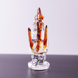 Penjualan laris indah dekorasi Desktop kelas atas kaca kristal kerajinan Model ayam jantan - Product Image 6