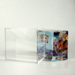 High Quality Dust Proof Polished Surface Acrylic Magnetic protection Box with Magnetic Cover - Product Image 1