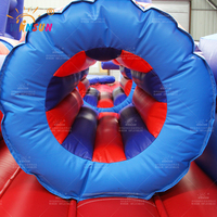 WINSUN Parque Infantil Interior/Exterior, Circuito de Obstáculos Inflable, Castillo Hinchable, Brincolín para Adultos