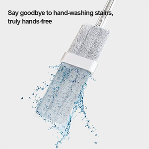 INNOWELL Mop Rotante Senza Mani con Sistema di Strizzatura Automatica, Testa Girevole a 360°, Secchio Incluso per Pulizia Domestica Senza Aloni - Product Image 3
