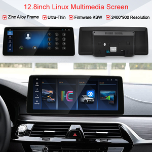 STWEI 2026 New Slim Linux System 12.8inch 2400X900 Resolution For BMW 5Series G30 <b>Wireless</b> CarPlay Auto player KSW - Product Image 4