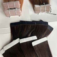 Extensions de cheveux naturels à clipser Tapeins, extensions de cheveux à clipser, cheveux bruts à clipser