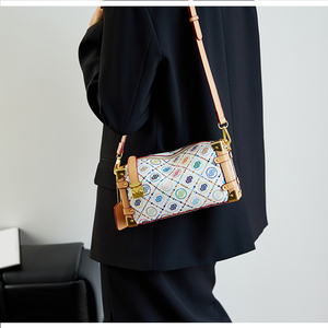 Bolso de Mano Casual Geométrico de Color Moderno y Lujoso para Mujer, con Cierre de Botón, Portátil, Suave y Distintivo, de Forma Cuadrada - Product Image 6