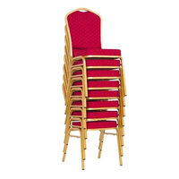 Chaises de salle à manger en métal minimalistes modernes pour hôtels, mariages et conférences – Mobilier commercial VIP