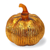 Usine directe en gros Halloween clignotant verre LED citrouille décoration lanterne cadeau citrouille halloween écologique