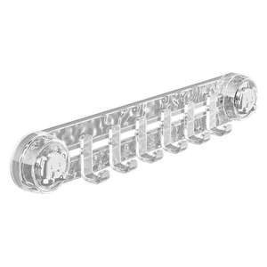 Crochet à ventouse transparent en forme d'ours, 6 crochets modernes pour peignoirs, installation facile, crochet de rangement pour salle de bain sans perçage - Product Image 2