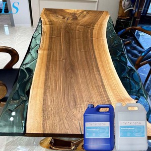 0,3 kg 2 kg 5 kg paquete OEM resina epoxi ultra clara de baja viscosidad Penny Art River Table resistente a rayos UV - Product Image 1