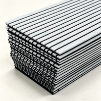Paneles Acústicos Decorativos de Revestimiento de Papel PU con Diseño de Listones, Paneles Acústicos para Reducción de Sonido para el Hogar y Gimnasios, APK019
