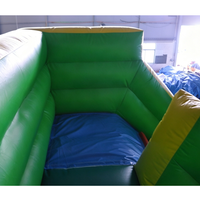 Château gonflable animalier Éléphant Jungle Zoo avec toboggan, combo gonflable pour enfants, jeu d'extérieur, location, divertissement