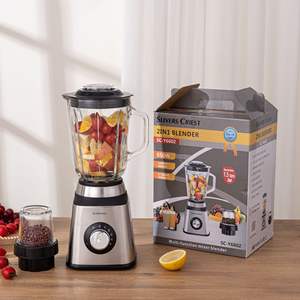 Blender & Pengolah Makanan Portabel 2 in 1 Bertenaga Baterai/USB dengan Casing Stainless Steel, Pembersihan Satu Klik untuk Penggunaan di Rumah dan Mobil - Product Image 2