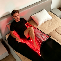 Manta de Infrarrojos Médica de 660nm+850nm en Oferta, Manta de Terapia de Luz Roja de Cuerpo Completo con LED Rojos, Cama de Terapia de Luz Roja