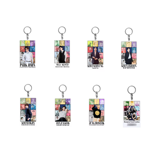 Llavero Acrílico al por Mayor de KPOP <span class=keywords><strong>BTS</strong></span>, Colgante de los Miembros de Bangtan Boys JUNGKOOK/V/<span class=keywords><strong>JIMIN</strong></span>/RM/JIN/SUGA/J-HOPE, Anillo para Llaves, Regalo para Fans del Army - Product Image 1