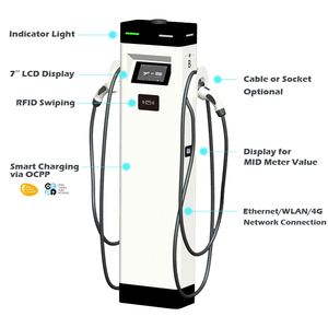 CE商用デュアルガン7kw22kwレベル2スマートAC充電ステーション - Product Image 4