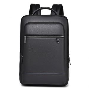 OEM Wholesale PU Business Laptop <b>Backpack</b> with USB Charging Port Multi Pocket 15.6 Inch Faux Leather Travel School <b>Backpack</b> - Product Image 3