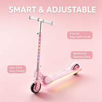 Trottinette lumineuse LED pour enfants, plateau lumineux, certifiée CE EN71, hauteur de guidon réglable, trottinette pour enfants, usine source