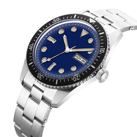 Buceo-Reloj De pulsera para hombre, accesorio masculino De pulsera resistente al agua con mecanismo automático De movimiento De zafiro y cristal De alta calidad, 10 ATM
