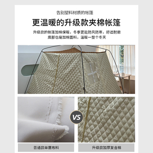 Tienda de cúpula de hotel transpirable impermeable automática de lujo con ventana de pantalla mosquitera interior y tienda de cuna térmica - Product Image 3