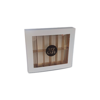 Boîte d'emballage en carton pour chocolats de qualité supérieure, développée par STPP, impression dorée, 350g, pour 8/12/16 chocolats