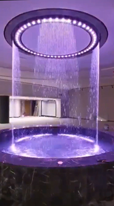 Rideau d'eau numérique <span class=keywords><strong>professionnel</strong></span> en acier inoxydable à fibre optique CNC, écologique, pour la décoration paysagère et l'ingénierie aquatique - Product Image 2