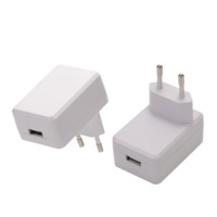 Adaptador de Corriente USB de 12W con Enchufe Europeo, Certificado CE SELV RoHS, Portátil para el Hogar y Dispositivos Electrónicos Pequeños, Venta al Por Mayor