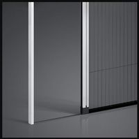Porte et fenêtre moustiquaire rétractable sans barrière OEM Porte moustiquaire plissée sans rail