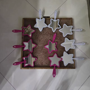 Maquillaje en forma de estrella Bling Diamond Mirror <span class=keywords><strong>Melody</strong></span> Espejo cosmético de mano - Product Image 2