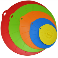 Lot de 5 couvercles extensibles en silicone sans BPA, écologiques et réutilisables pour micro-ondes, cinq tailles différentes, pour garder les aliments frais, adaptés aux bols et casseroles
