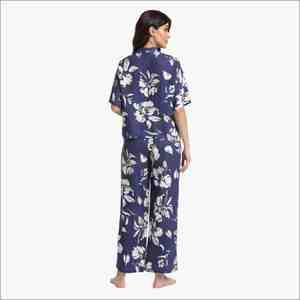 Ensemble de pyjama pour femmes en coton et bambou de qualité supérieure, tissu doux, vente en gros, pantalon de pyjama à motif floral, respirant, séchage rapide - Product Image 4