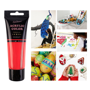 Xin Bowen 아크릴 색상 75ML 12 색 아크릴 페인트 품질 친환경 미술 재료 테스트 보고서와 페인팅을위한 안료 - Product Image 3