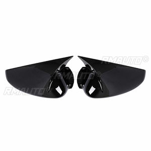 Pour Honda Accord 8ème, 8.5ème, 9ème génération 08-2017, coque de rétroviseur noir brillant aspect fibre de carbone - Product Image 2