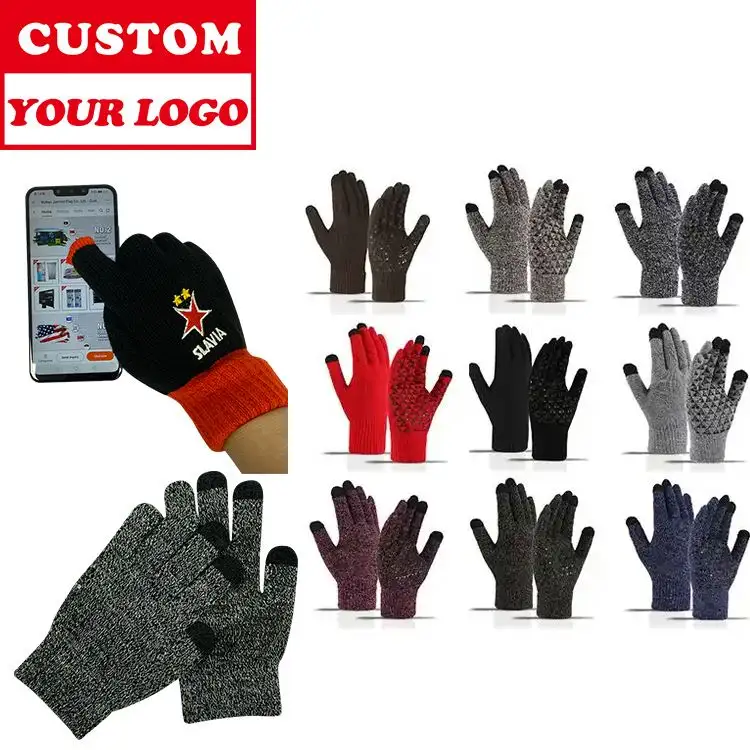 Funny Winter Unisex Warmer for out door sports gloves women winter knit warmer golf winter glove