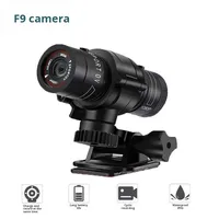 Caméra sportive F9 HD 1080P avec vision nocturne, grand angle, pour vélo, moto, casque, microSD, lampe torche extérieure, enregistreur de conduite
