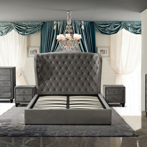 Hiện Đại Đồ Nội Thất Nhà Có Thể Điều Chỉnh Bằng Gỗ Đôi Đầy Đủ <span class=keywords><strong>Twin</strong></span> Vua Nữ Hoàng Kích Thước Giường Khung Mềm Mại Phong Cách Hiện Đại - Product Image 2