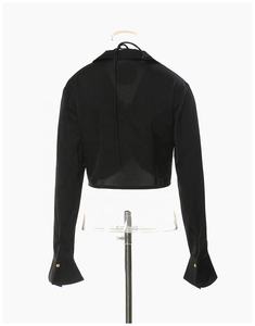 OUDINA Francés Irregular <span class=keywords><strong>Con</strong></span> Pajarita De <span class=keywords><strong>Flores</strong></span> Camisa Casual <span class=keywords><strong>Blusa</strong></span> y Tops Blusas De Mujer Camisas - Product Image 2