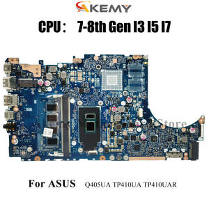 เมนบอร์ดแล็ปท็อป TP410UA สำหรับ <span class=keywords><strong>Asus</strong></span> <span class=keywords><strong>TP410U</strong></span> Q405UA TP410UF TP410UQ TP410UAR TP410URR เมนบอร์ดพร้อม I5 I3 I7การทดสอบ CPU - Product Image 2