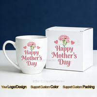 Mug en céramique personnalisé pour couple, maman, papa, bistro, 16 oz, impression de logo personnalisé, cadeau pour la fête des mères, fête des pères