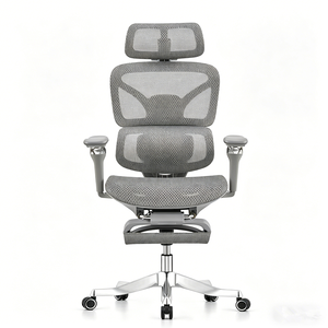 Fauteuil de bureau Sinonis de luxe moderne ergonomique avec dossier haut, accoudoirs rabattables, siège pivotant exécutif, inclinable à 360° en tissu - Product Image 2