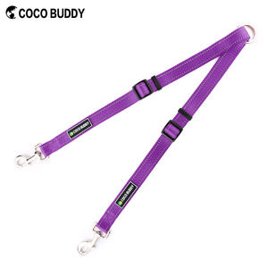 100% puro de Nylon reflectante correas dividido perro acoplador de correa - Product Image 3