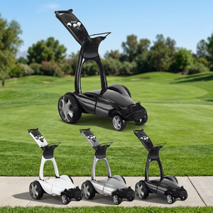 New Foldable Steel Platform Golf <b>Trolley</b> Three/Wheel Silver Ready to Ship OEM Support for <b>Tools</b> - Product Image 3