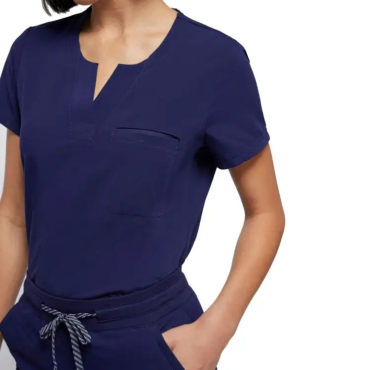 古典的な医療スクラブユニフォーム看護師は卸売スクラブスーツカスタマイズされたスクラブセットを着用します