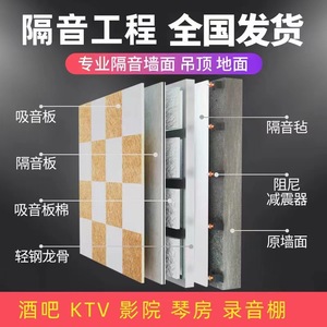 Sound Insulation Panels Rectangle Magnesium Oxide Noise Isolation For Ceilings Walls Cinemas Bars KTVs Whole House - Product Image 4