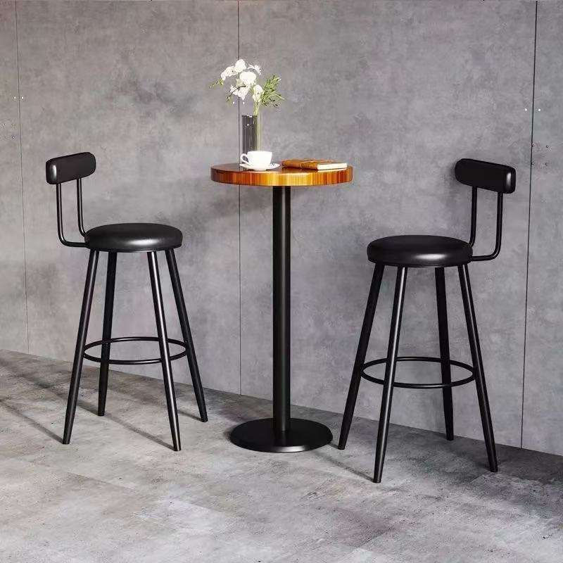 Coussin d'assise en cuir noir