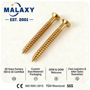 Malaxy สกรูไม้คาร์บอน1022สีเหลืองชุบสังกะสีสำหรับทำ<span class=keywords><strong>ตู้</strong></span> - Product Image 2