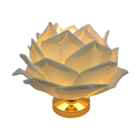 Lampe de table esthétique en forme de rose, lumière LED rose et blanche romantique pour la décoration de la chambre à coucher, cadeau de mariage ou de la Saint-Valentin