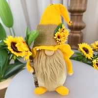 Décoration de Poupée Gnome Abeille du Festival des Abeilles, Poupée Nain Abeille Tournesol, Décoration Rigide Printemps Été Automne