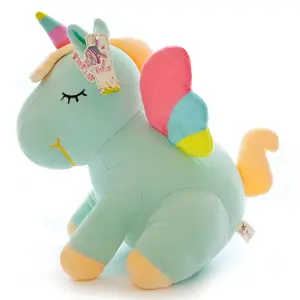 Vendita calda morbido peluche unicorno giocattoli peluche unicorno bambola cuscino peluche per ragazze regali per bambini