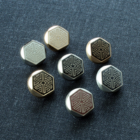 Bouton APEX OEM ODM avec logo de marque, bouton-pression en métal Zamak, fabricant de boutons personnalisés, bouton-pression de luxe de 12 mm pour Thobe Dishdasha