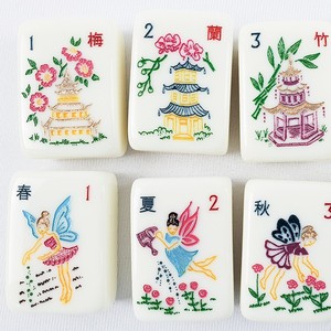 Fichas de Mahjong Acrílicas Optimizadas de 38 mm, Color Blanco Hueso, Textura Natural, Transparencia Cristalina, Juego para 4 Jugadores, para un Mezclado Estable y Suave - Product Image 3